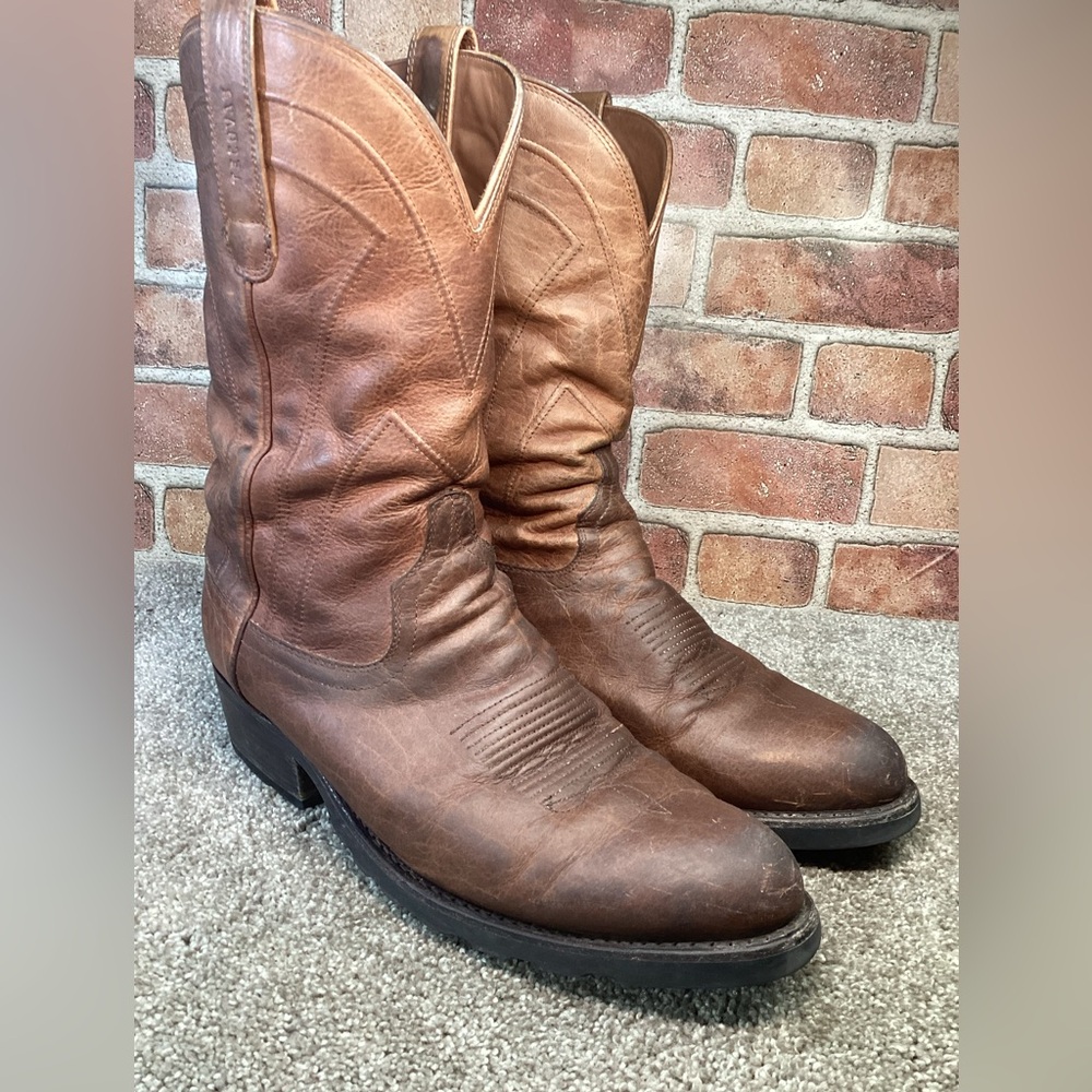 Tecovas Brown Leather Cowboy Boots